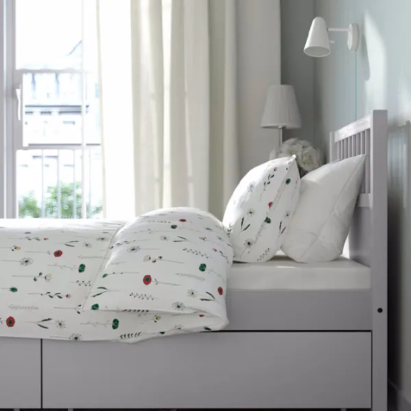 Кровать Ikea Smyga 90 x 200 см / Массив / Серый photo 3