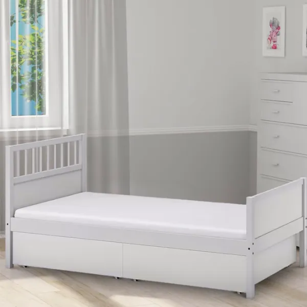 Кровать Ikea Smyga 90 x 200 см / Массив / Серый photo 6