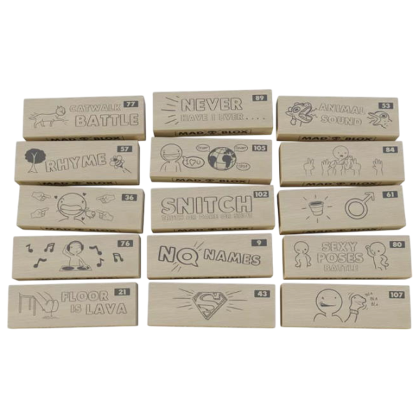 Joc de masă Mad Party Games MadWish Madblox 18+/ Pentru viteză și reacție photo 3