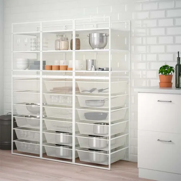 Etajeră Ikea Jonaxel White / Oțel photo 2