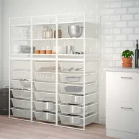 Etajeră Ikea Jonaxel White / Oțel photo 2