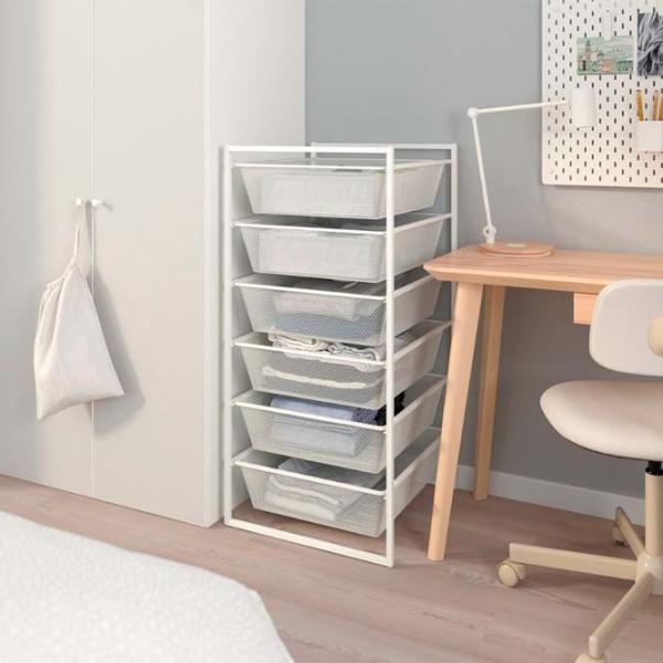 Etajeră Ikea Jonaxel White / Oțel photo 5