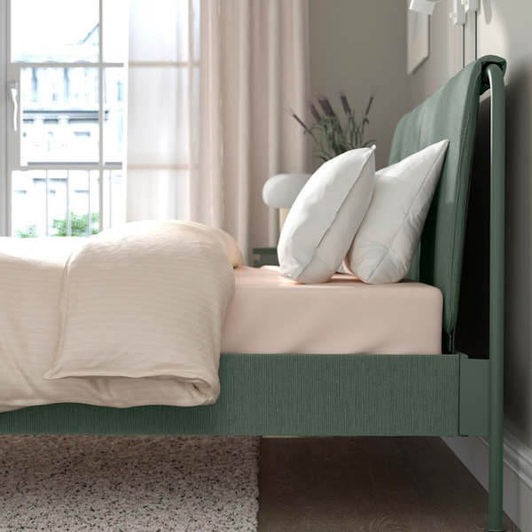 Кровать Ikea Tallasen 140 x 200 см / Металл / Зеленый photo 2