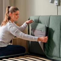 Кровать Ikea Tallasen 140 x 200 см / Металл / Зеленый photo 4