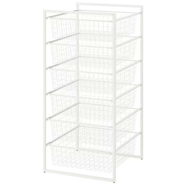 Etajeră Ikea Jonaxel White / Oțel photo 1 Etajeră Ikea Jonaxel White / Oțel photo 1