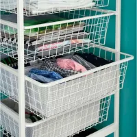 Etajeră Ikea Jonaxel White / Oțel photo 4