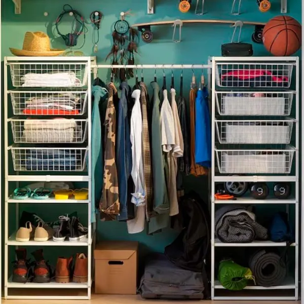 Etajeră Ikea Jonaxel White / Oțel photo 5