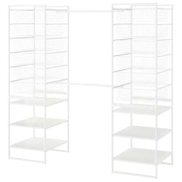 Etajeră Ikea Jonaxel White / Oțel photo 1