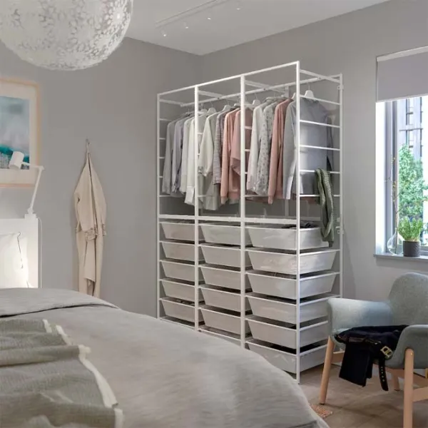 Etajeră Ikea Jonaxel White / Oțel photo 3