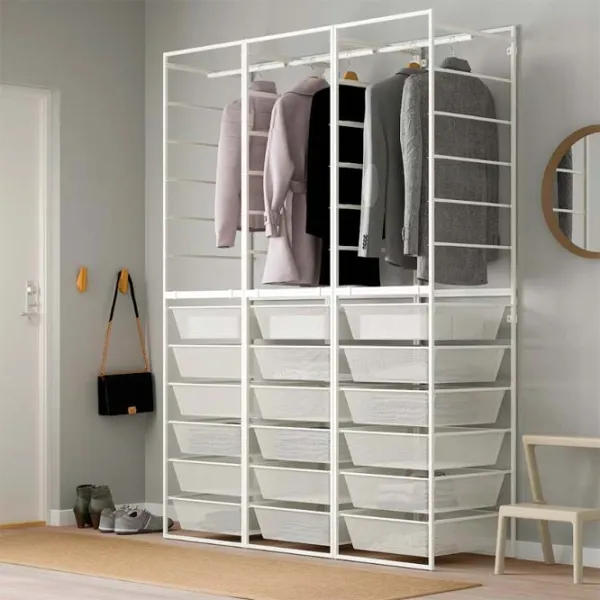 Etajeră Ikea Jonaxel White / Oțel photo 4