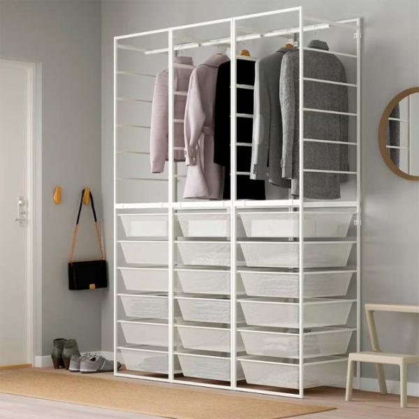 Etajeră Ikea Jonaxel White / Oțel photo 4