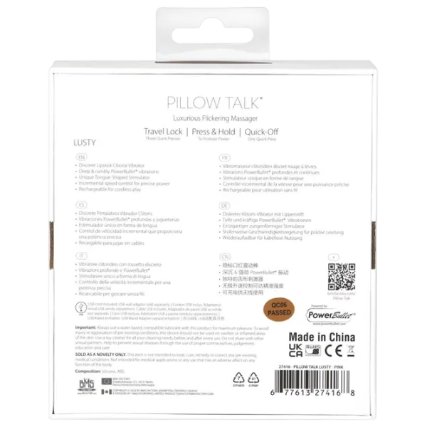 Вибратор Pillow Talk Lusty Белый photo 7 Вибратор Pillow Talk Lusty Белый photo 7