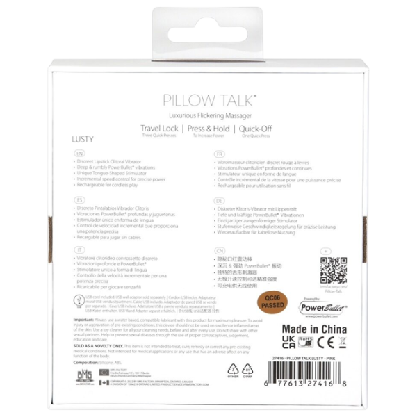 Вибратор Pillow Talk Lusty Белый photo 7 Вибратор Pillow Talk Lusty Белый photo 7