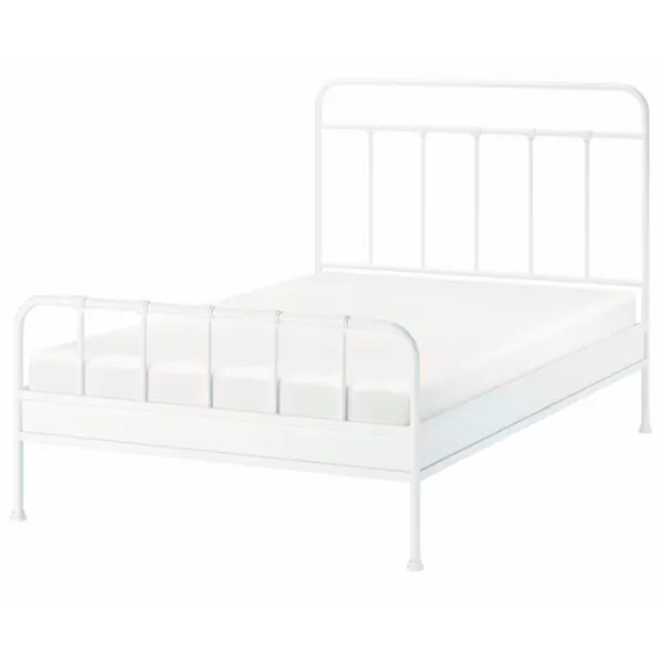 Кровать Ikea Stjarno 140 x 200 см / Металл / Белый photo 1