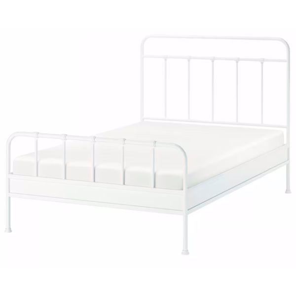 Кровать Ikea Stjarno 140 x 200 см / Металл / Белый photo 1