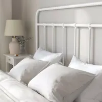 Кровать Ikea Stjarno 140 x 200 см / Металл / Белый photo 2