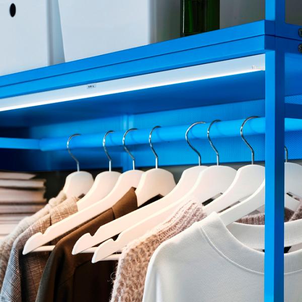 Cuier Ikea Platsa Oțel inoxidabil / Blue photo 3