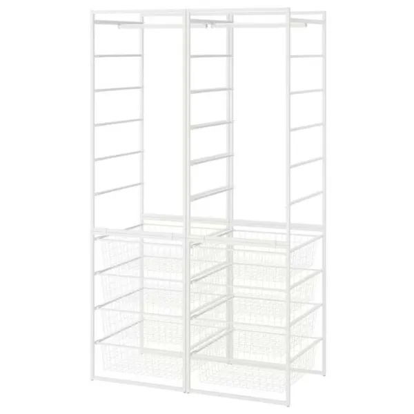 Etajeră Ikea Jonaxel White / Oțel photo 1