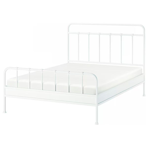 Кровать Ikea Stjarno/Luroy 160 x 200 см / Металл / Белый photo 1