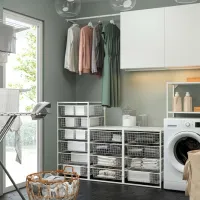 Etajeră Ikea Jonaxel White / Oțel photo 2