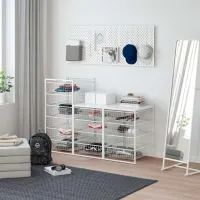 Etajeră Ikea Jonaxel White / Oțel photo 3