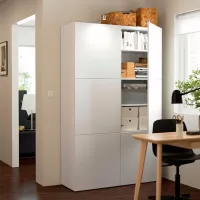 Dulap Ikea Besta/Lappviken 193 x 42 x 120 / MDF / White photo 3