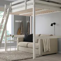 Кровать Ikea Stora 140 x 200 см / Массив / Белый photo 2