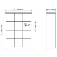 Стеллаж Ikea Kallax 147 x 112 x 39см cm / ЛДСП / White photo 6