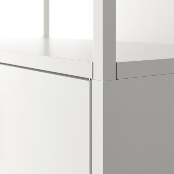 Dulap cu polițe Ikea Trotten 180 x 240 x 55 / Oțel / White photo 3