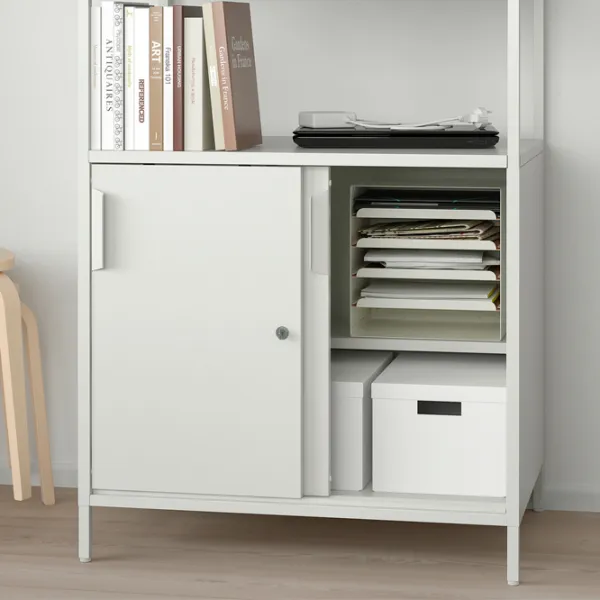Dulap cu polițe Ikea Trotten 180 x 240 x 55 / Oțel / White photo 5