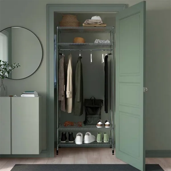 Стеллаж Ikea Omar  Серебряный / Cталь photo 3 Стеллаж Ikea Omar  Серебряный / Cталь photo 3