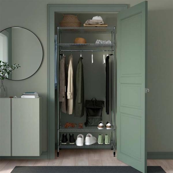 Стеллаж Ikea Omar  Серебряный / Cталь photo 3 Стеллаж Ikea Omar  Серебряный / Cталь photo 3