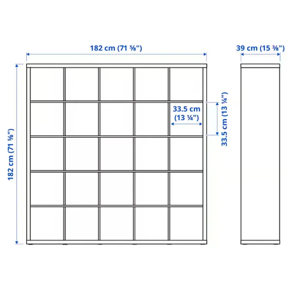 Etajeră Ikea Kallax 182 x 182 x 39 cm / PAL / Sonoma Oak photo 5 Etajeră Ikea Kallax 182 x 182 x 39 cm / PAL / Sonoma Oak photo 5