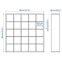 Etajeră Ikea Kallax 182 x 182 x 39 cm / PAL / Sonoma Oak photo 5