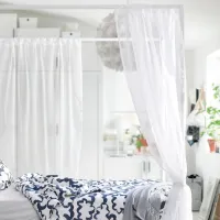 Кровать Ikea Vitarna 140 x 200 см / Металл / Белый photo 4