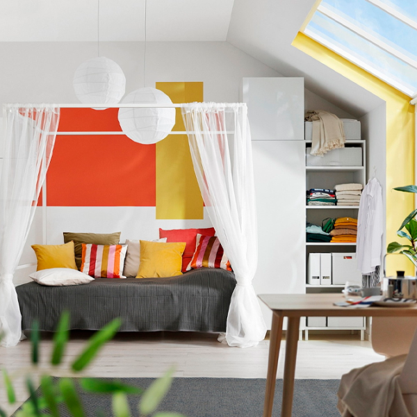 Кровать Ikea Vitarna 140 x 200 см / Металл / Белый photo 5