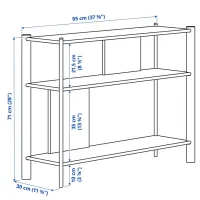 Консольный стол Ikea Jattesta Черный / Металл photo 2
