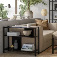 Консольный стол Ikea Jattesta Черный / Металл photo 3