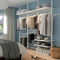 Стеллаж Ikea Elvarli Белый / МДФ photo 2