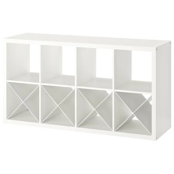 Etajeră Ikea Kallax 77 x 147 x 39 cm / PAL / White photo 1 Etajeră Ikea Kallax 77 x 147 x 39 cm / PAL / White photo 1