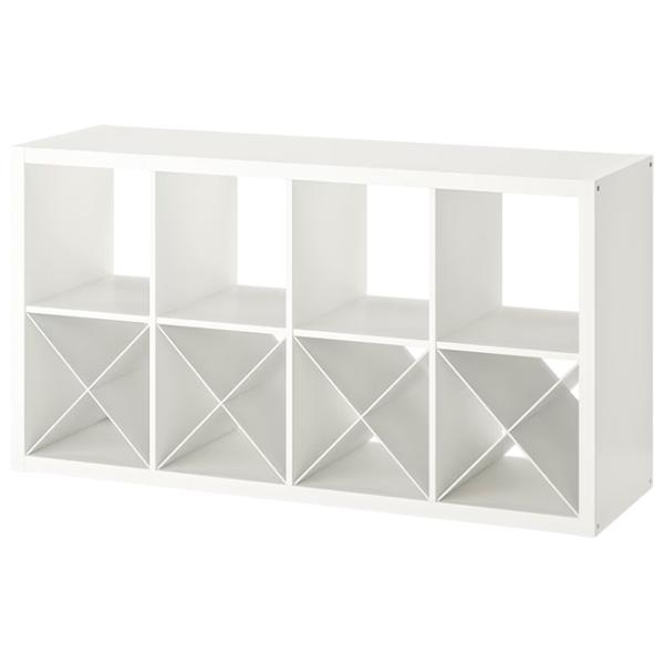 Etajeră Ikea Kallax 77 x 147 x 39 cm / PAL / White photo 1 Etajeră Ikea Kallax 77 x 147 x 39 cm / PAL / White photo 1