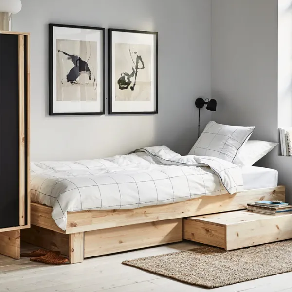 Кровать Ikea Glamberget 160 x 200 см / Массив / Wood photo 4