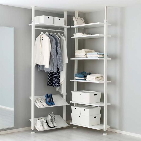 Стеллаж Ikea Elvarli Белый / МДФ photo 3