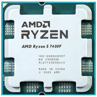 Процессор AMD Ryzen 5 7400F Tray AM5 / 3.70 ГГц - 4.70 ГГц
