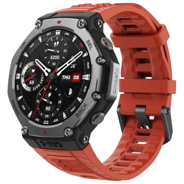 Умные часы Amazfit T-Rex 3 1.5" / / Черный - Вулканический красный / W2322GL1N photo 1