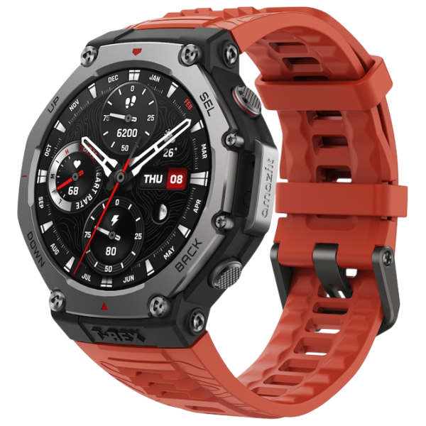 Умные часы Amazfit T-Rex 3 1.5" / / Черный - Вулканический красный / W2322GL1N photo 1