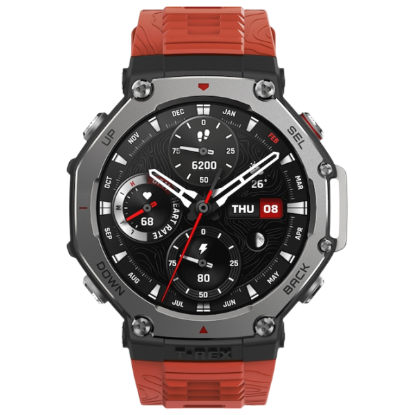 Умные часы Amazfit T-Rex 3 1.5" / / Черный - Вулканический красный / W2322GL1N photo 2