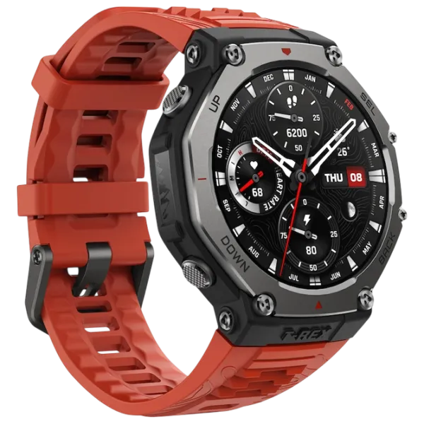 Умные часы Amazfit T-Rex 3 1.5" / / Черный - Вулканический красный / W2322GL1N photo 3