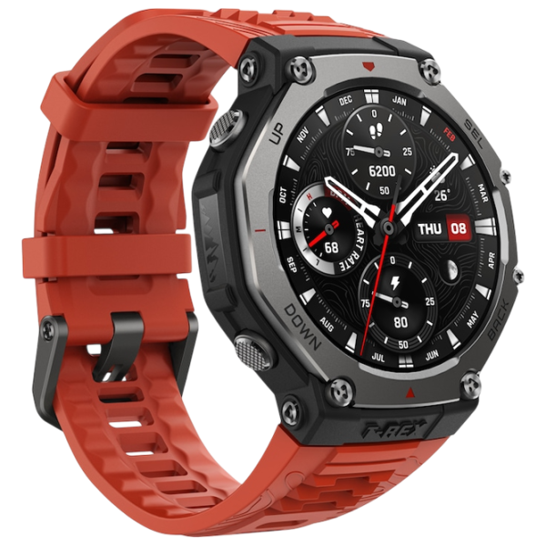Умные часы Amazfit T-Rex 3 1.5" / / Черный - Вулканический красный / W2322GL1N photo 3