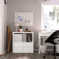 Стеллаж Ikea Kallax 77 x 77 x 39см cm / ДСП меламин / White photo 3